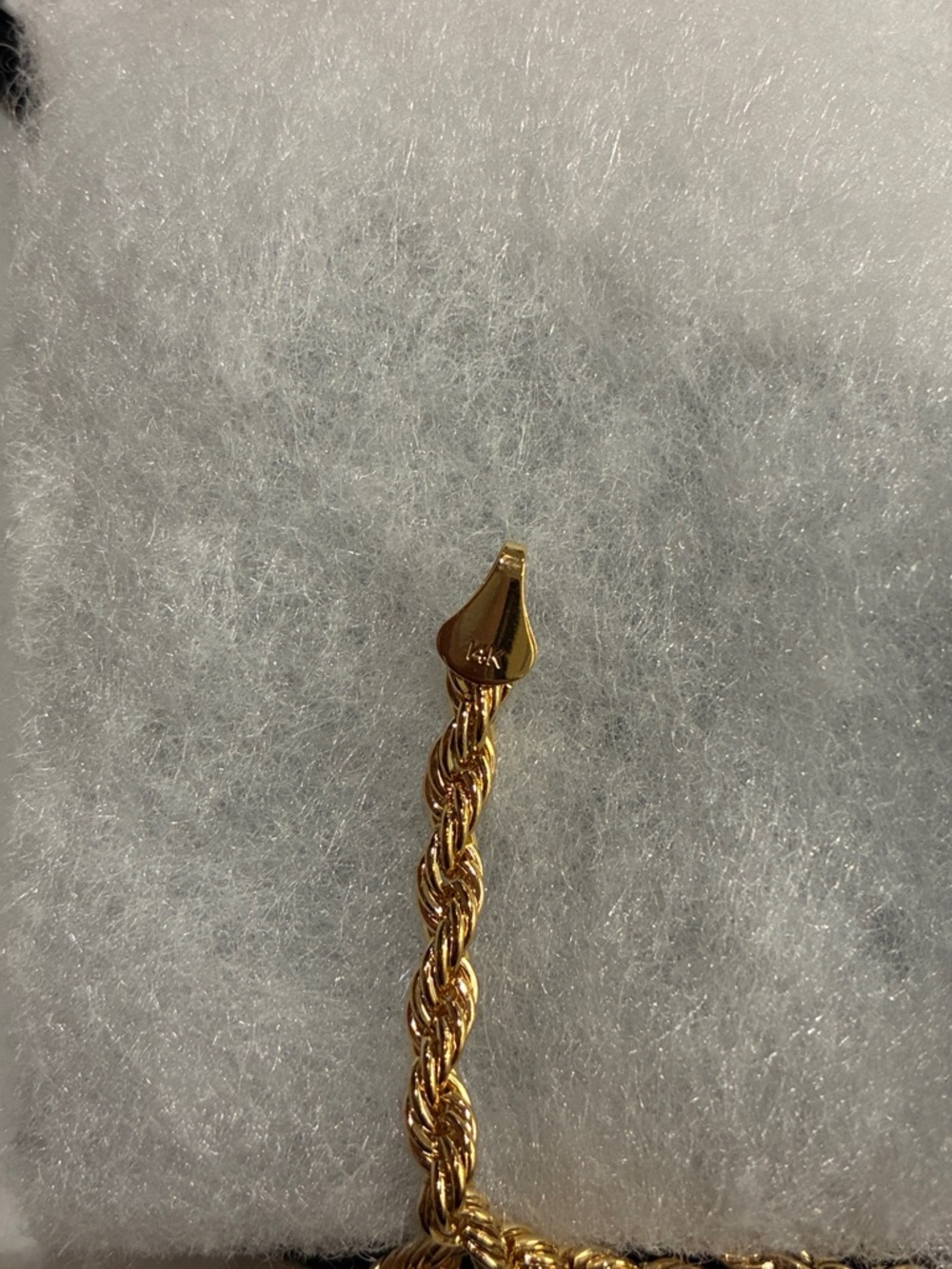 14K Gold Rope Chain Anklet - Women Jewelry